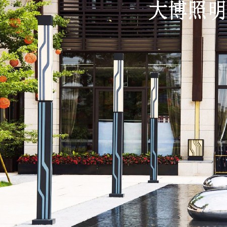 方形景觀燈豎條紋廣場(chǎng)照明戶(hù)外簡(jiǎn)約景觀燈柱特色LED現(xiàn)代庭院燈