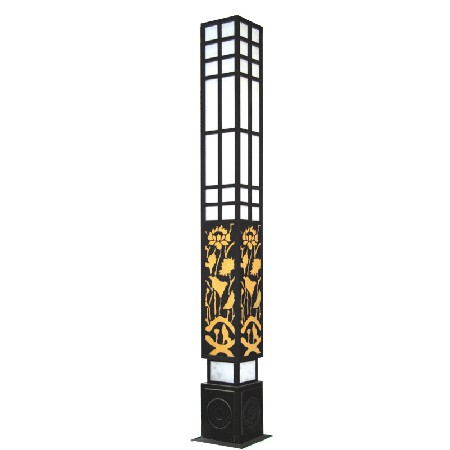 LED景觀燈廣場(chǎng)高亮照明鋁制荷花紋立體方形中式仿古戶外廠家批發(fā)