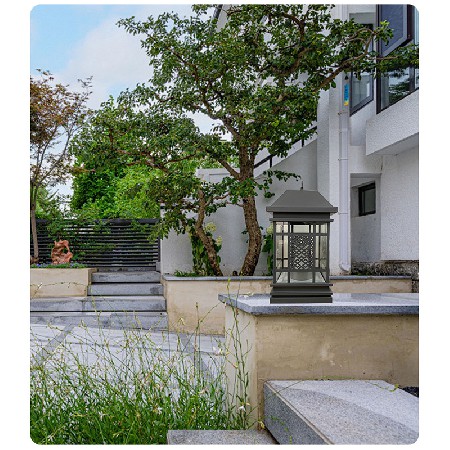 LED柱頭燈戶外景觀照明裝飾柱頭圍欄燈簡(jiǎn)約中式庭院燈大門(mén)柱子燈