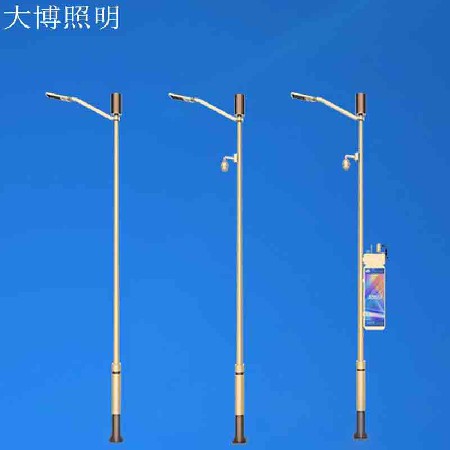 批發(fā)定制智慧燈桿 基礎款監(jiān)控廣告屏多功能智能LED路燈